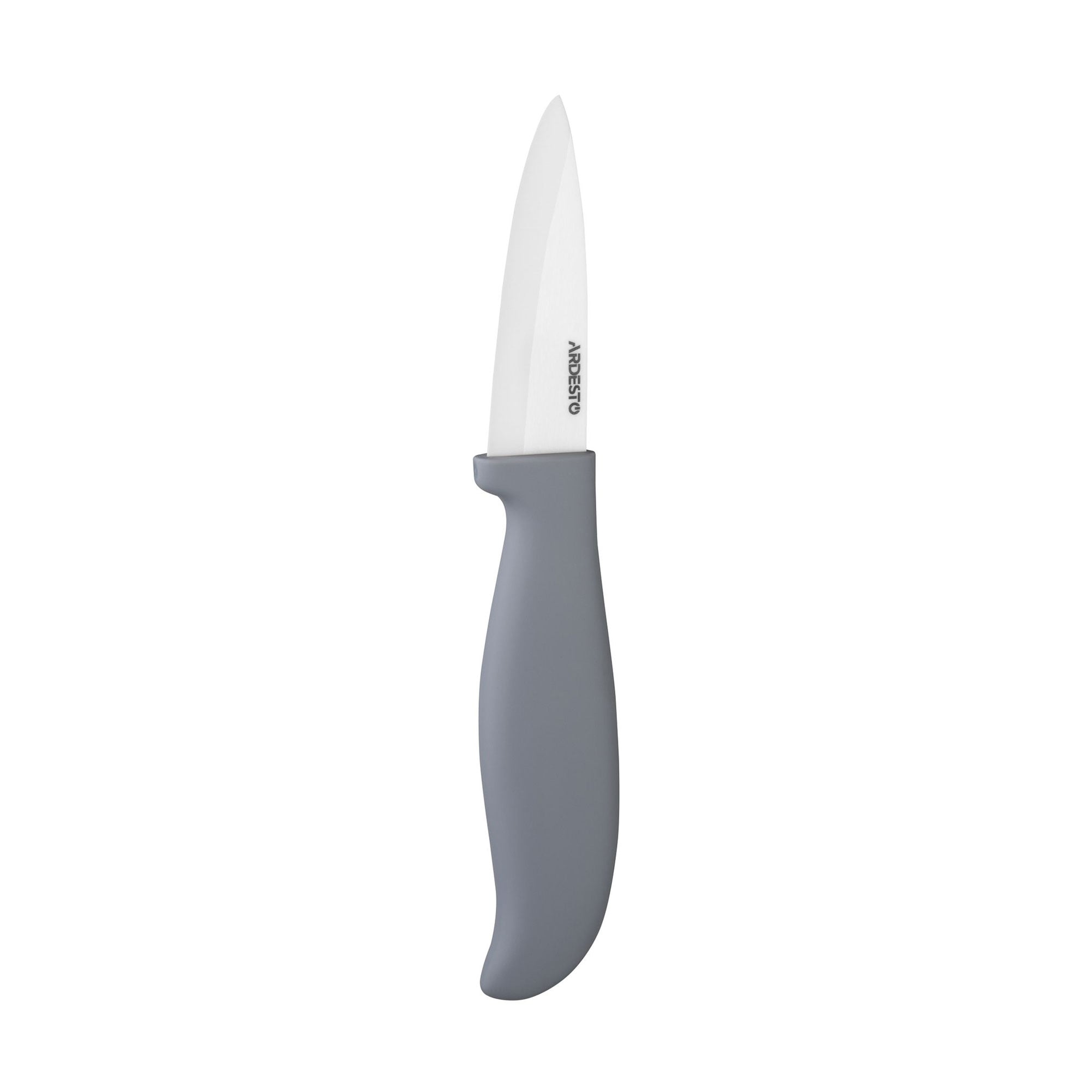 Ніж для овочів Ardesto Fresh керамічний, сірий, 7.5 см (AR2118CG)
